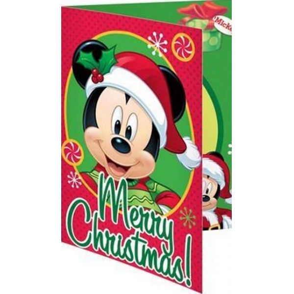 Κάρτα Χριστουγέννων Mickey 3σχ